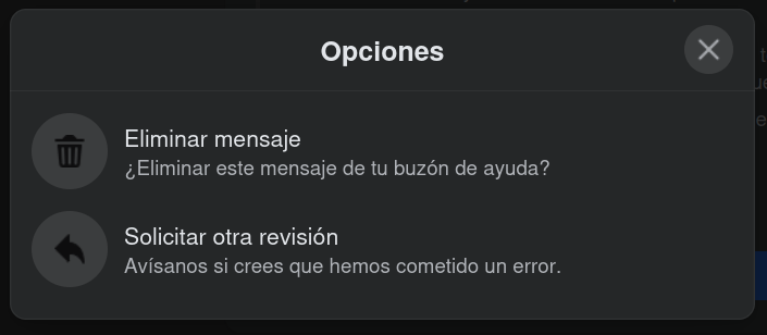 facebook denuncia