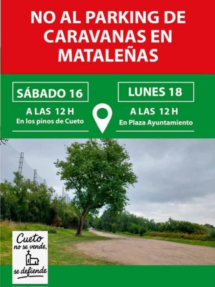 manifestacion parking caravanas cueto
