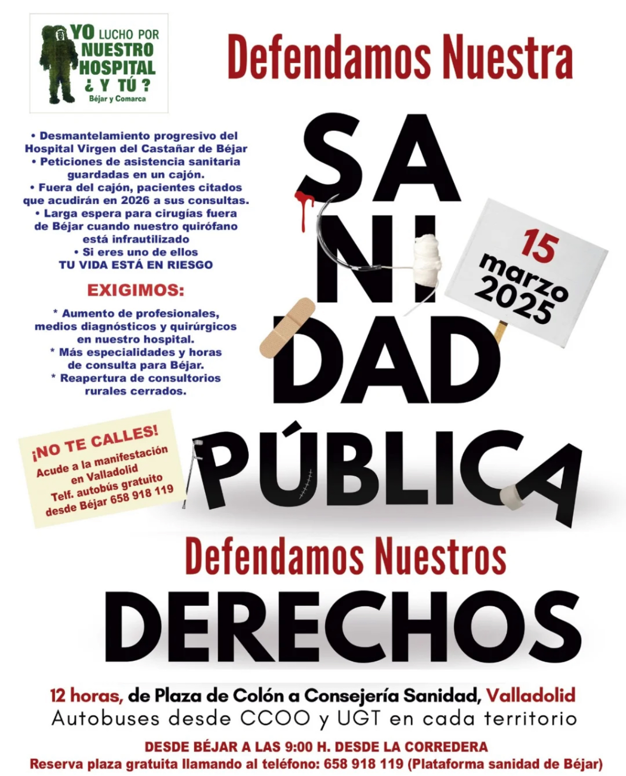 manifestacion sanidad publica valladolid