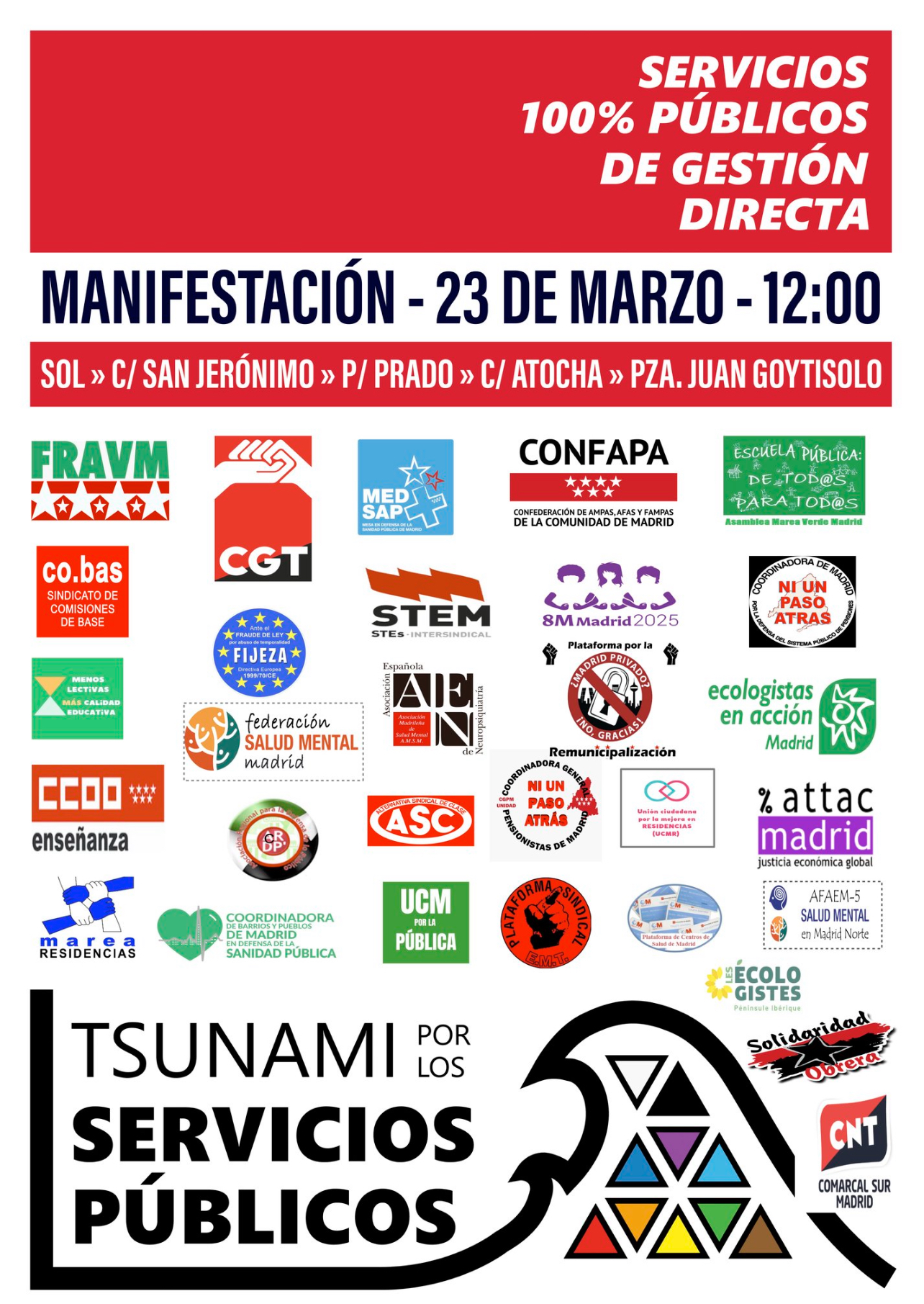 manifestacion servicios publicos