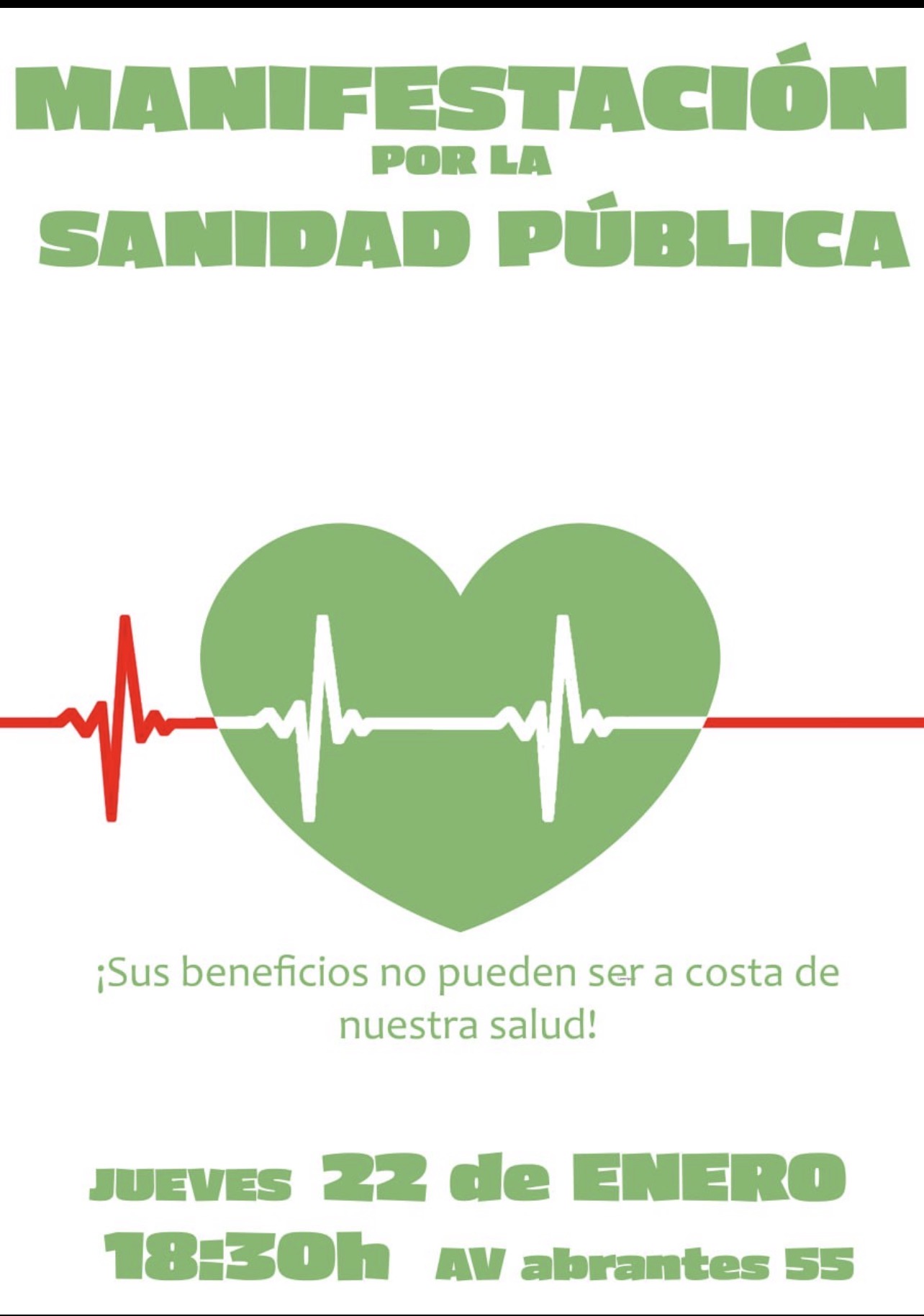 manifestacion por la sanidad publica